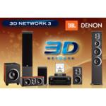3D-Network 3 Denon AVR-3312BK AV Receiver JBL ES80 ES20 ES25C ES150P Speakers Set