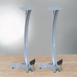 Bell'O SP200T ҵ⾧ 36" Titanium Silver Finish Speaker Stands